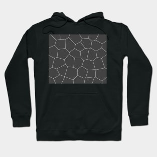 Geometric abstract - gray and white. Hoodie